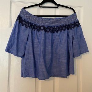 GAP Off the Shoulder Flowy Blouse